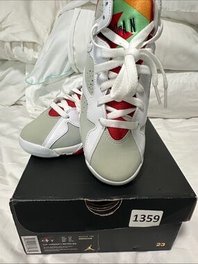 Jordan Kids Sneakers White, Red, Green, Orange